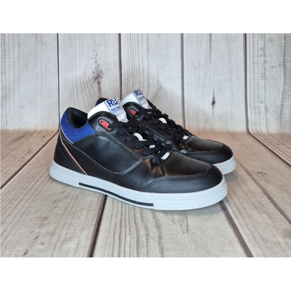 Kenneth Cole Reaction Men's Size 9.5M Trace Mid Sneakers Black Blue Red Shoes - Picture 1 of 11